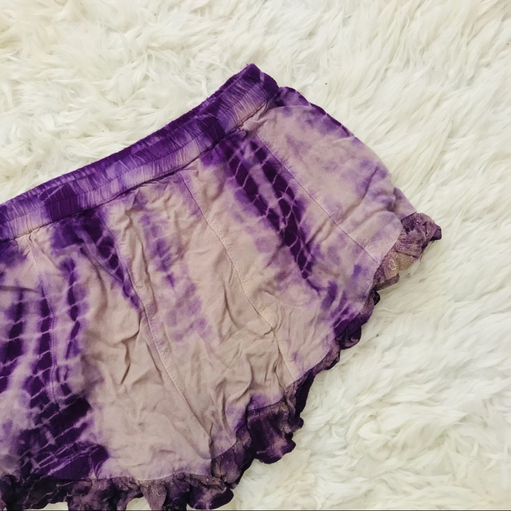 RAGA Purple Tie Dye Festival Shorts - Picture 7 of 7